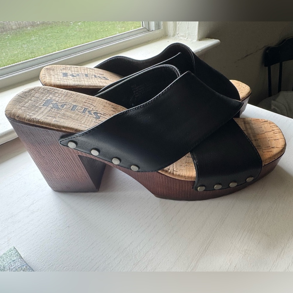 Korks clog high heels 9